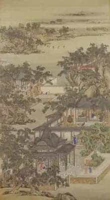 雍正十二月行乐图轴 - 故宫绘画藏品_第11张