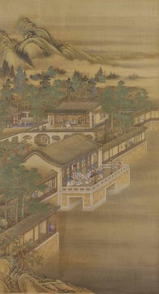 雍正十二月行乐图轴 - 故宫绘画藏品_第7张