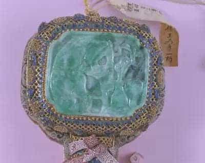 铜镀金累丝嵌翠三镶如意 - 故宫生活器具类藏品_第2张