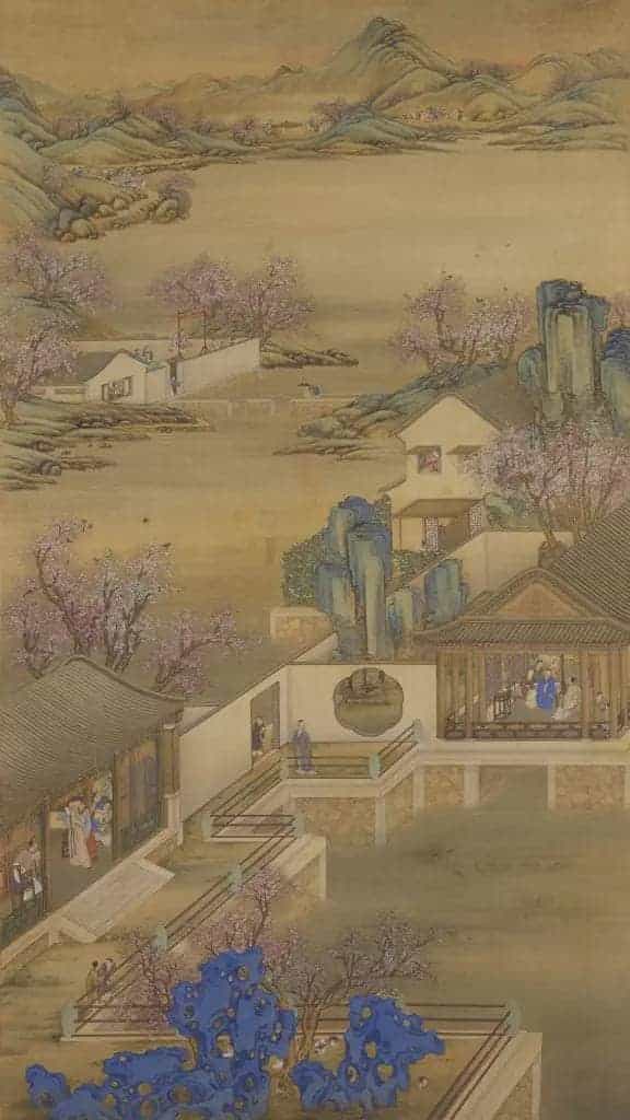 雍正十二月行乐图轴 - 故宫绘画藏品_第3张