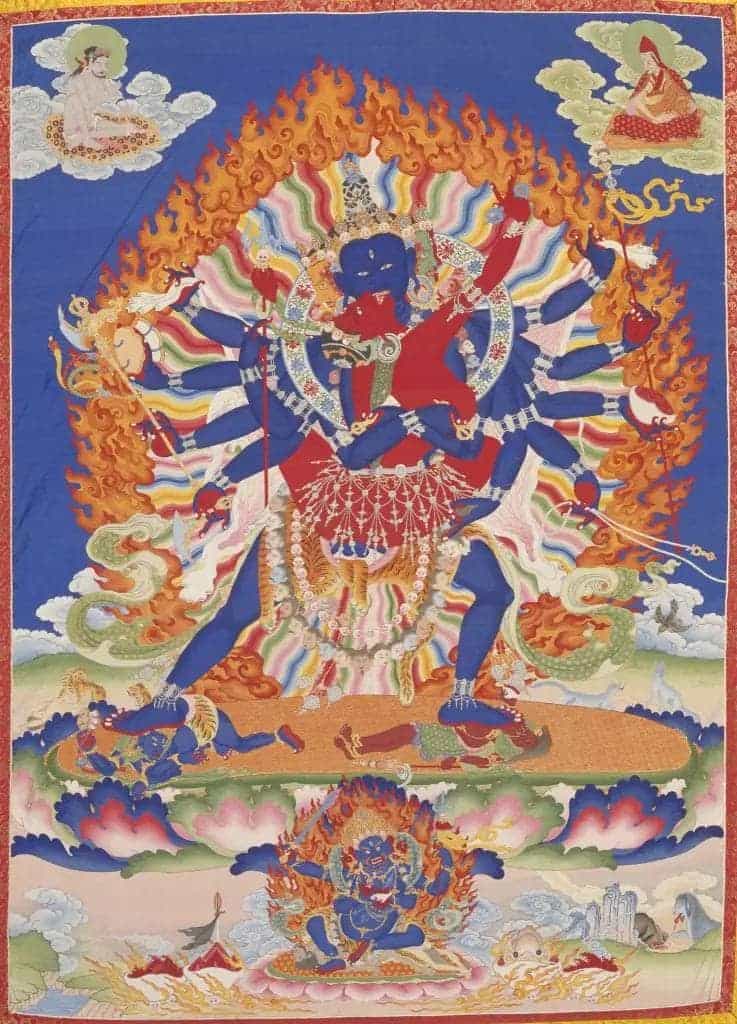缂丝阴体上乐王佛唐卡 - 故宫宫廷宗教类藏品_第1张