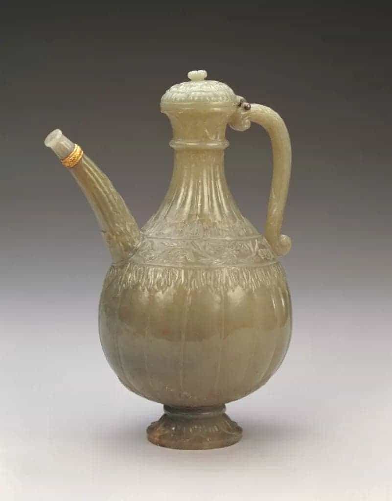 青玉瓜棱执壶 - 故宫玉石器藏品_第1张