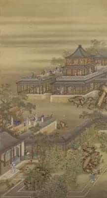 雍正十二月行乐图轴 - 故宫绘画藏品_第8张
