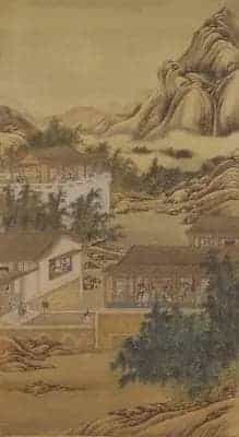 雍正十二月行乐图轴 - 故宫绘画藏品_第10张