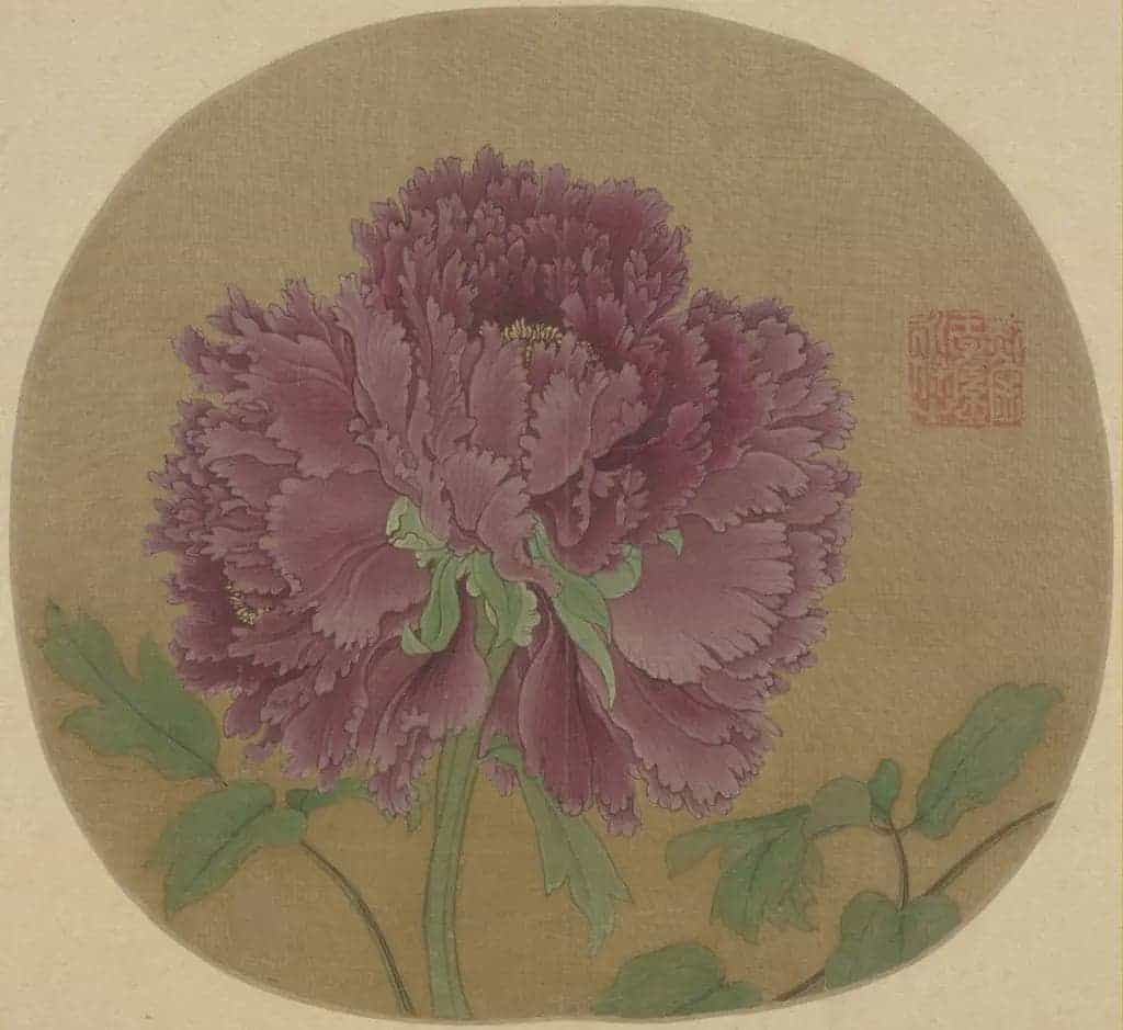 牡丹图页 - 故宫绘画藏品_第1张