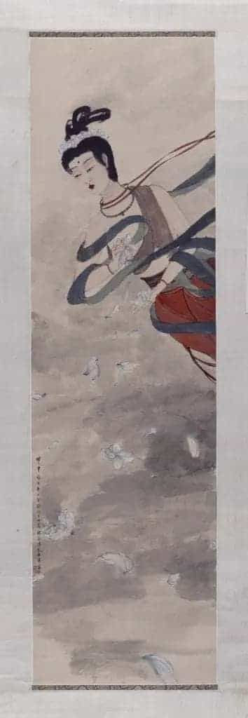 傅抱石天女散花图轴 - 故宫绘画藏品_第1张