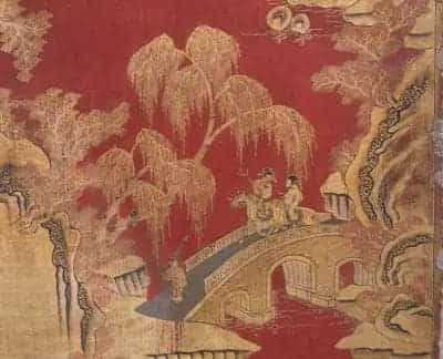 红漆描金山水图书格 - 故宫家具类藏品_第3张