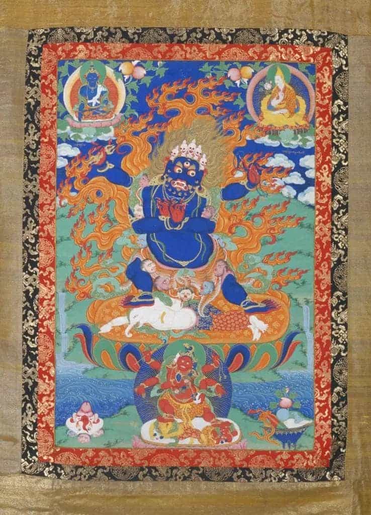 调服部多手持金刚菩萨唐卡 - 故宫宫廷宗教类藏品_第1张