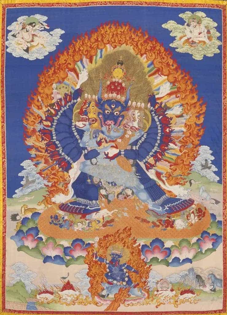 缂丝阳体威罗瓦金刚唐卡 - 故宫宫廷宗教类藏品_第1张