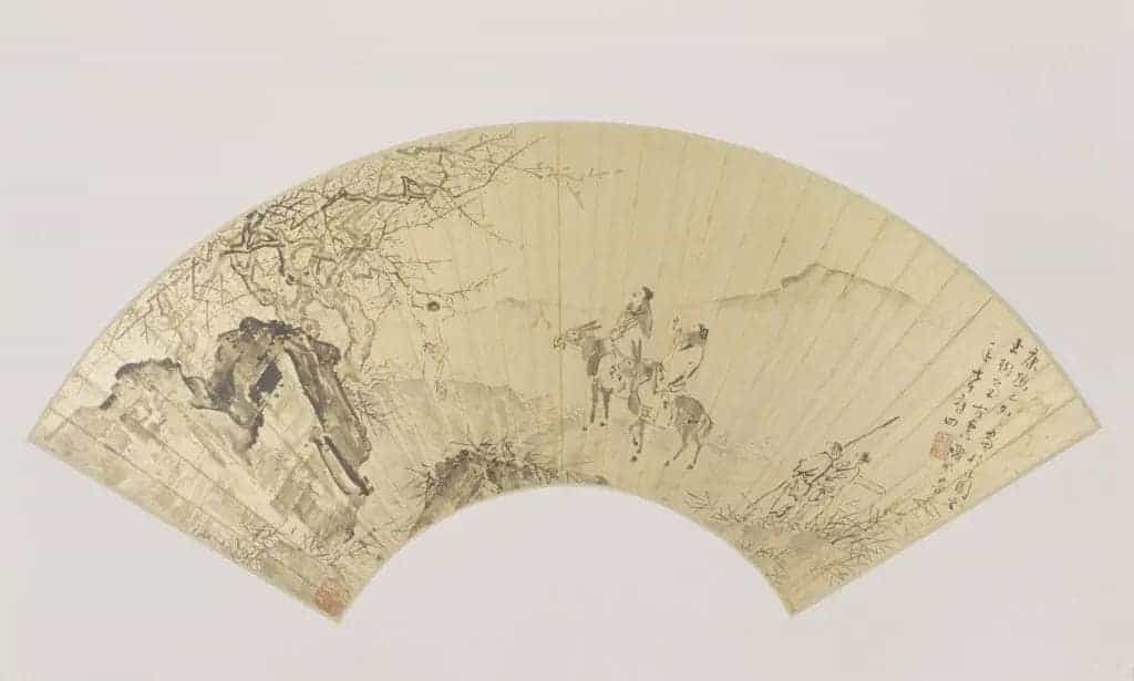 谢彬探梅图扇页 - 故宫绘画藏品_第1张