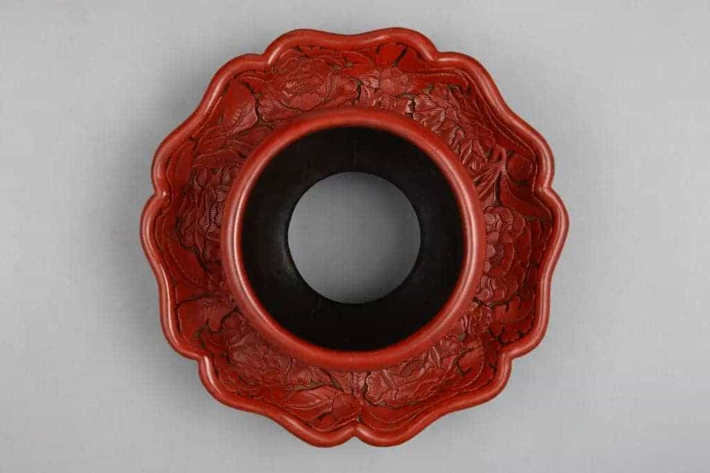 剔红花卉纹盏托 - 故宫漆器藏品_第2张