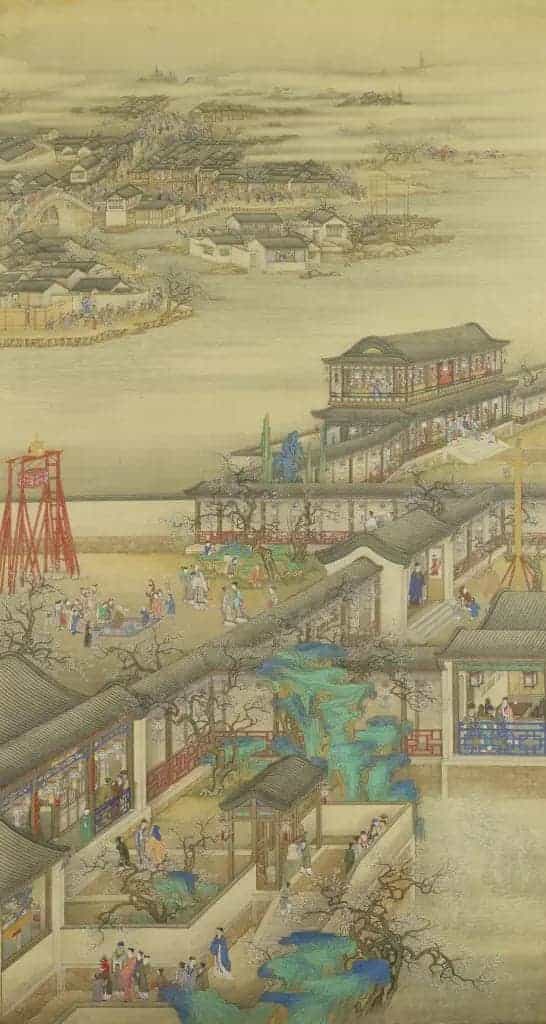 雍正十二月行乐图轴 - 故宫绘画藏品_第1张