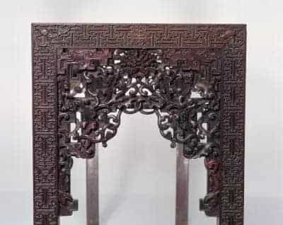 紫檀木雕莲花纹长桌 - 故宫家具类藏品_第2张