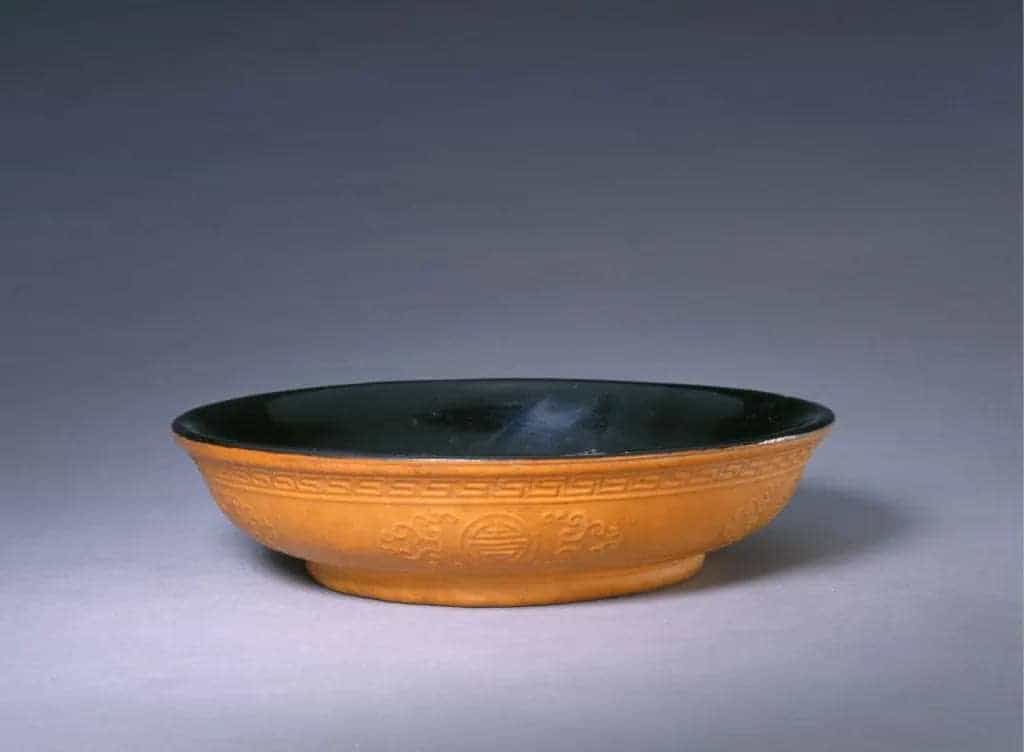 匏制勾云团寿字纹盘 - 故宫竹木牙角匏类藏品_第1张