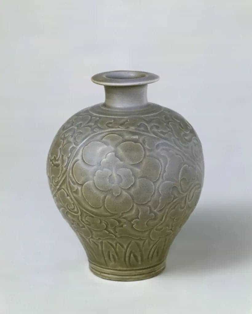 耀州窑青釉刻花瓶 - 故宫陶瓷器藏品_第1张