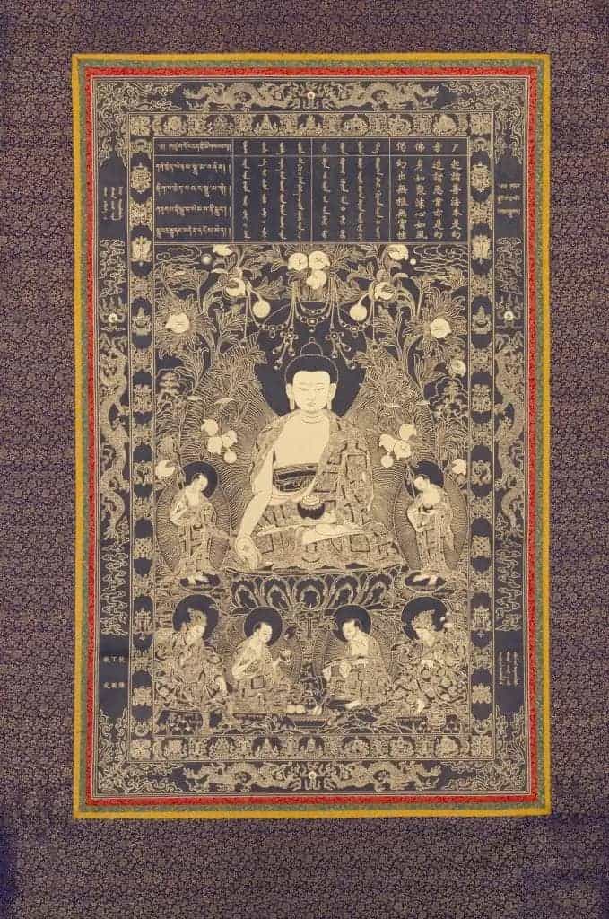 七佛——尸弃佛唐卡 - 故宫宫廷宗教类藏品_第1张