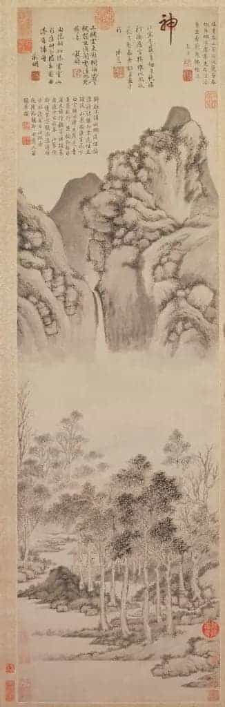 文徵明曲港归舟图轴 - 故宫绘画藏品_第1张