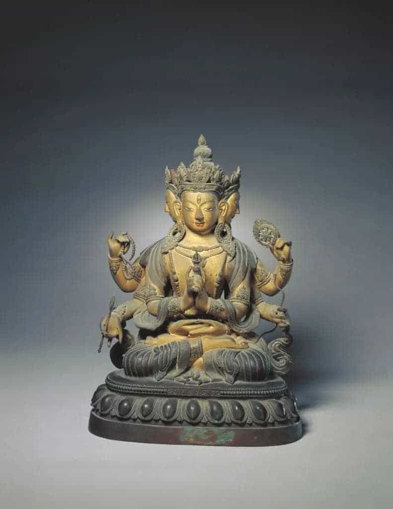 铜鎏金瑜伽品一堂九尊 - 故宫宫廷宗教类藏品_第2张