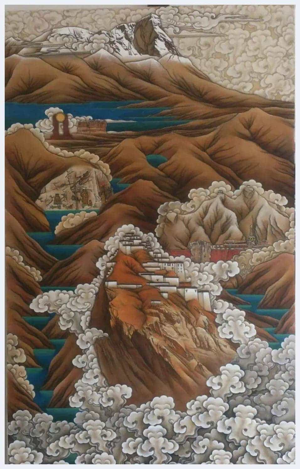 扎西多吉简介(水彩画家 其他画家)西藏 日喀则_第1张