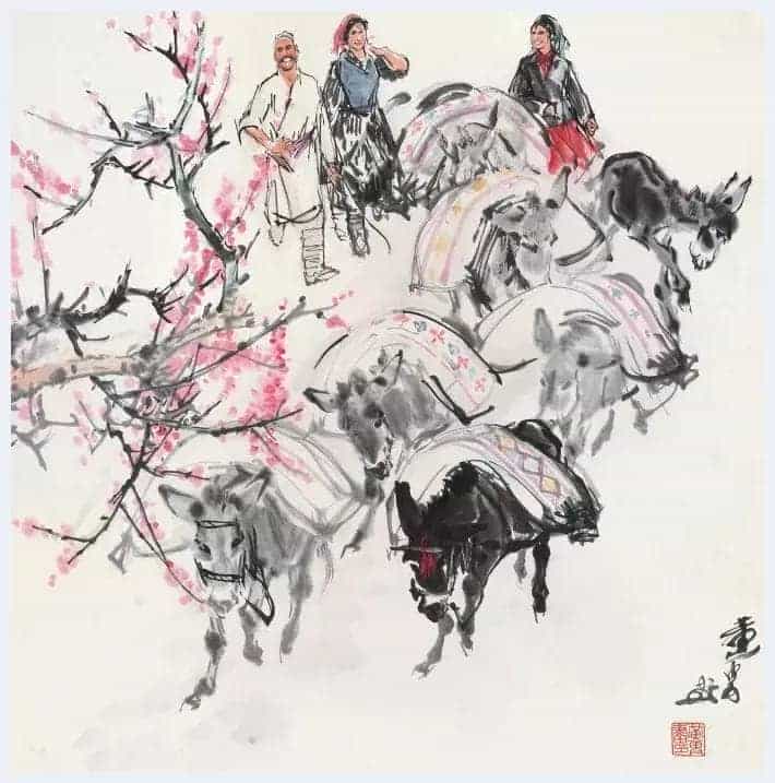 黄胄高清作品欣赏，喜欢书画者不可错过！_第23张