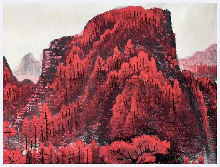 李可染横幅《万山红遍》首度面世_第6张