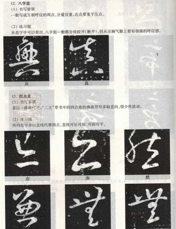 书法教程《王羲之十七帖--偏旁部首》_第37张