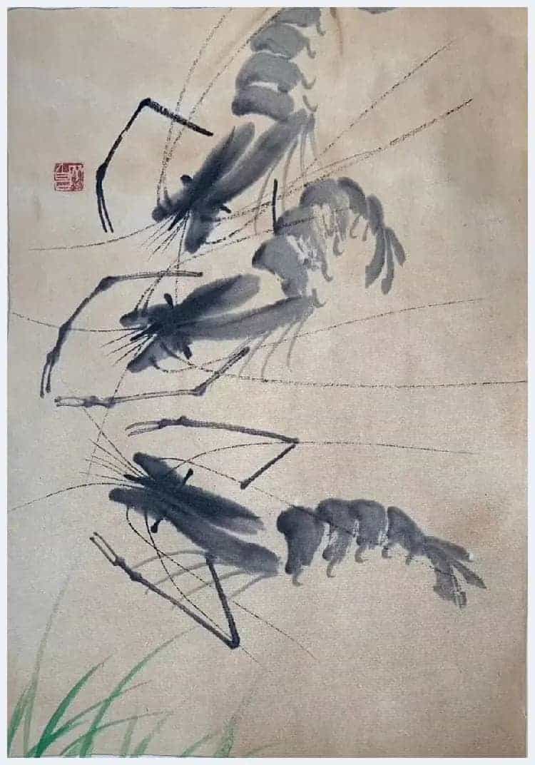 齐白石册页《虾戏图》经典力作！_第5张
