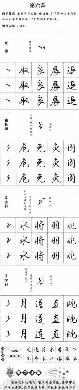 硬笔书法入门教程：基本笔画+行楷书法九课_第15张
