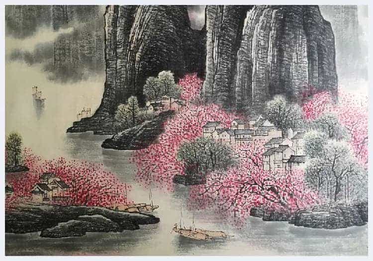 李可染丈二《漓江》堪称旷世经典_第3张