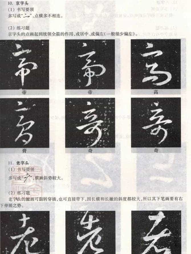 书法教程《王羲之十七帖--偏旁部首》_第36张