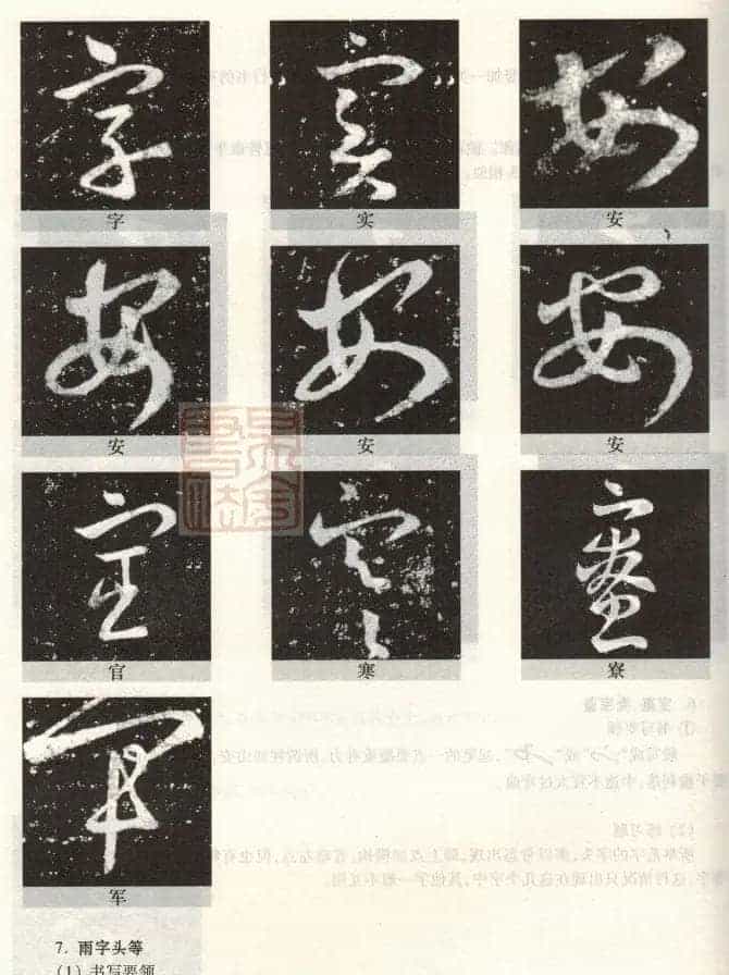 书法教程《王羲之十七帖--偏旁部首》_第33张
