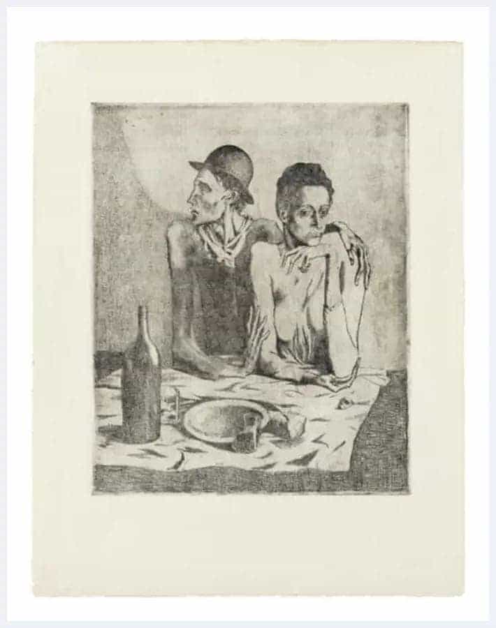 毕加索首批版画《卖艺人系列》将于伦敦进行拍卖_第1张