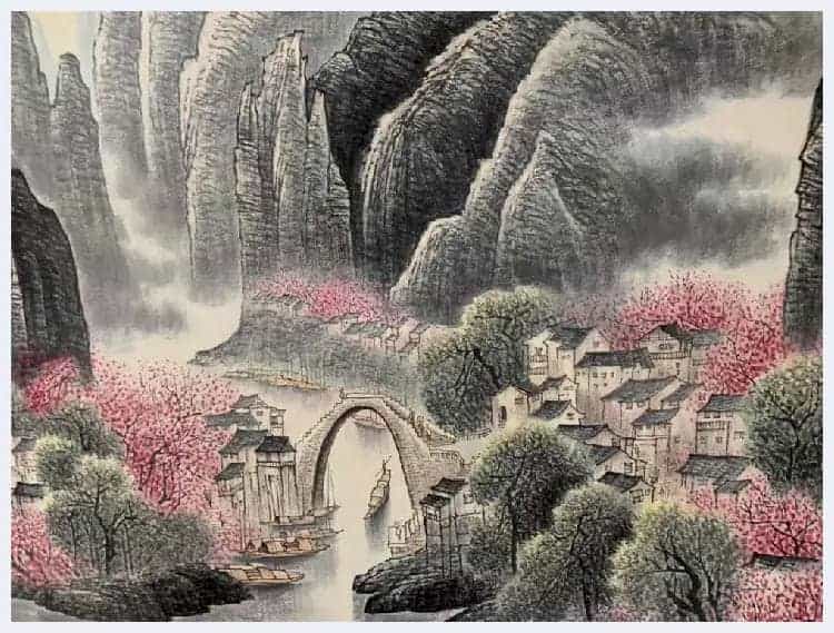 李可染丈二《漓江》堪称旷世经典_第4张