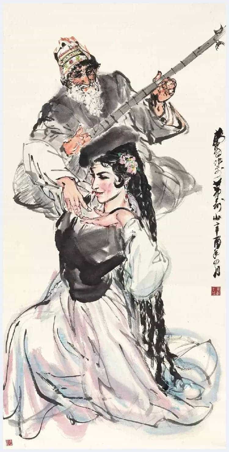 黄胄《塔吉克舞》高峰期艺术水准作品_第3张