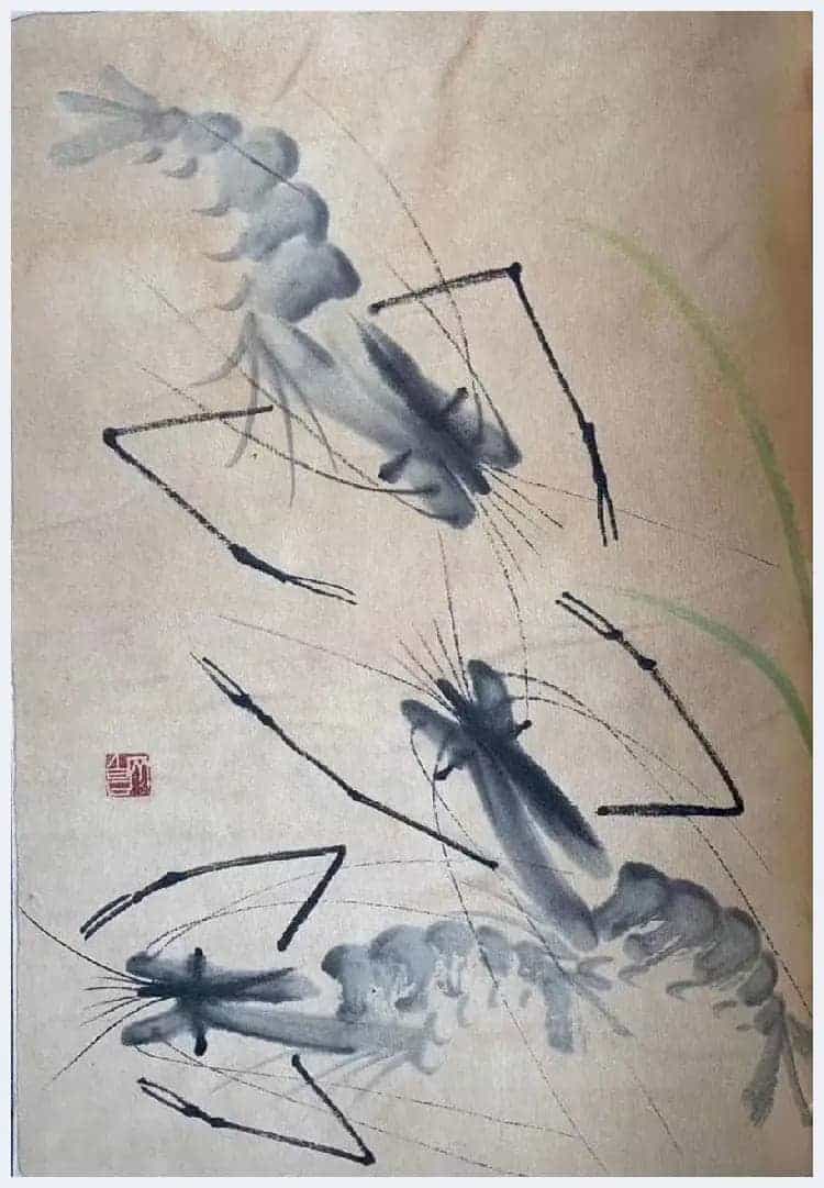 齐白石册页《虾戏图》经典力作！_第7张