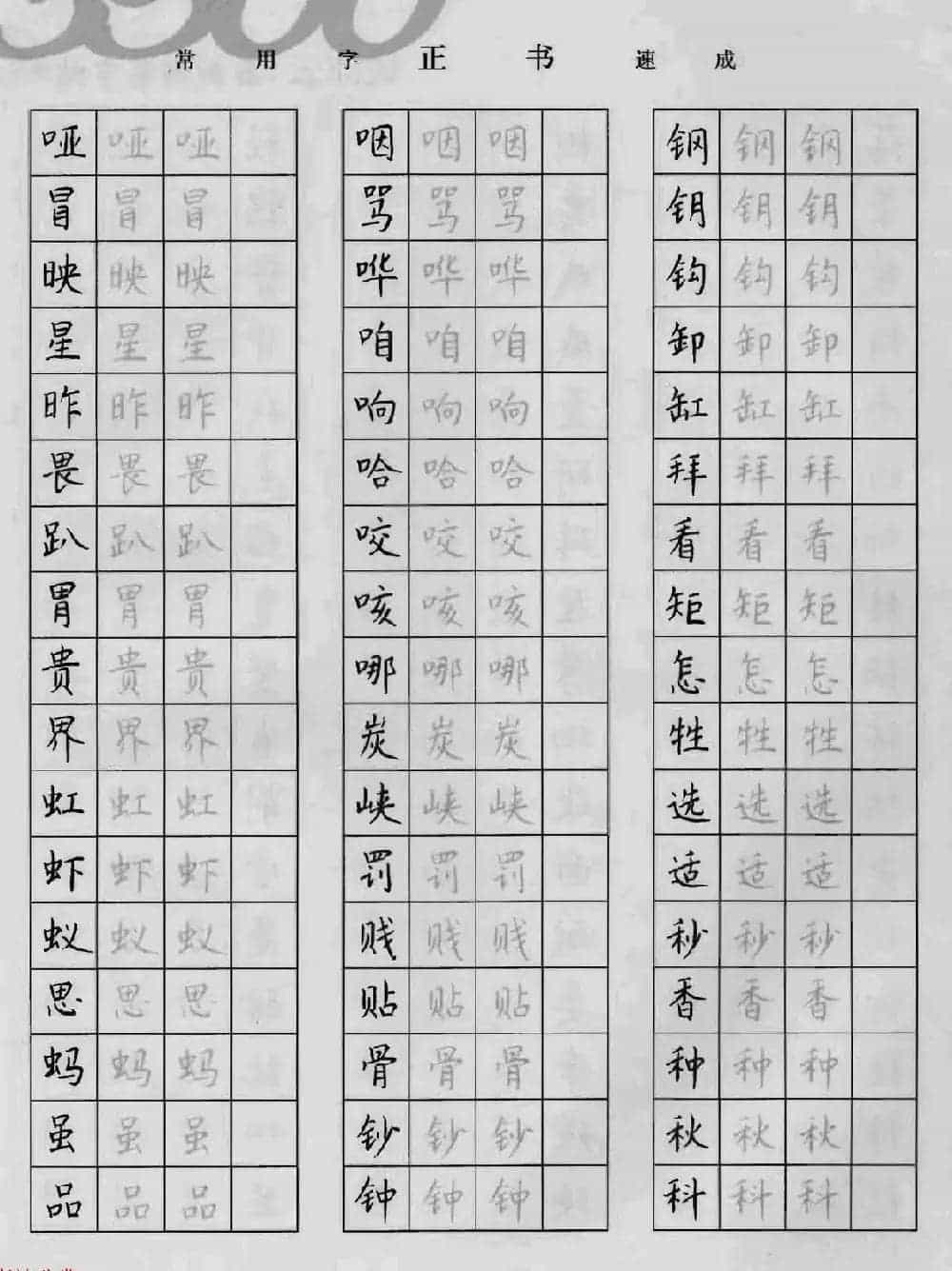 上海钱沛云钢笔字帖《3500常用字正书速成》_第36张