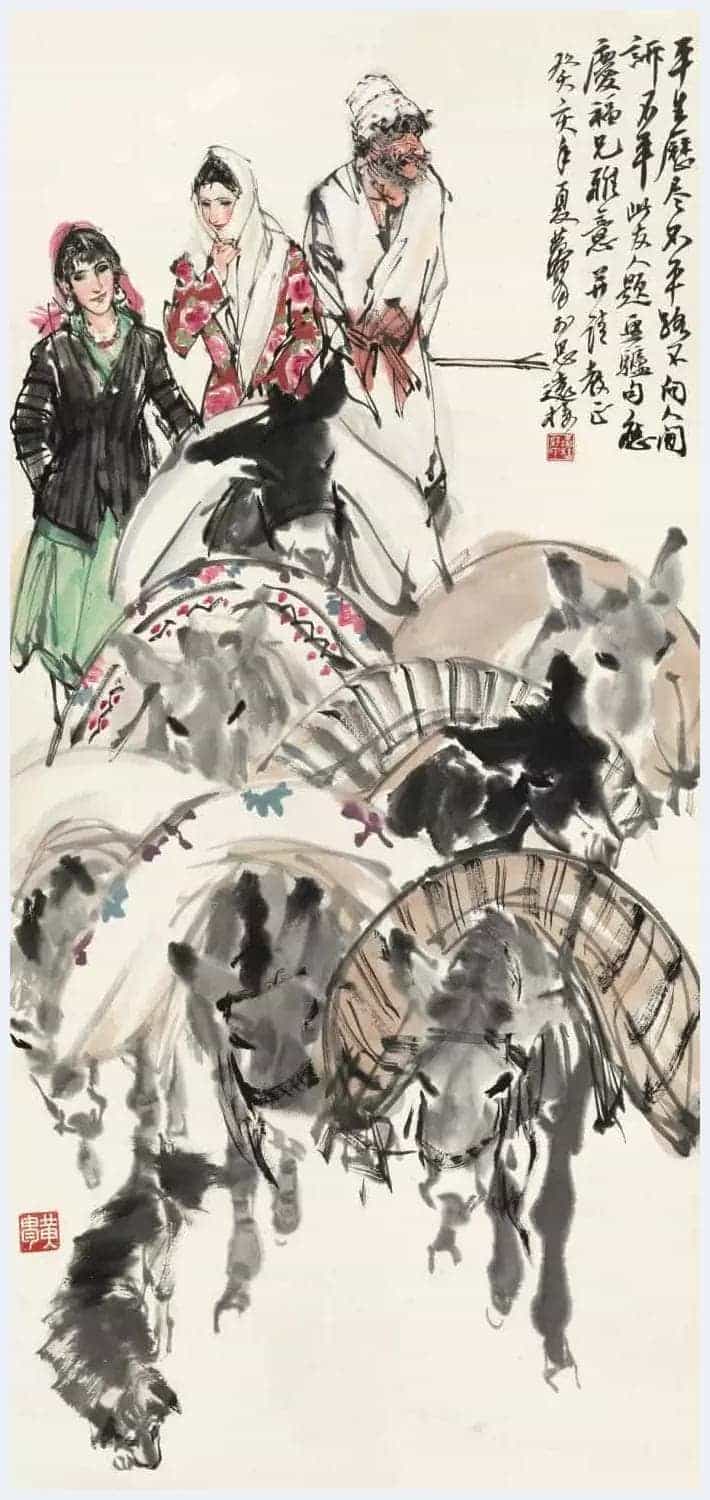 黄胄高清作品欣赏，喜欢书画者不可错过！_第19张