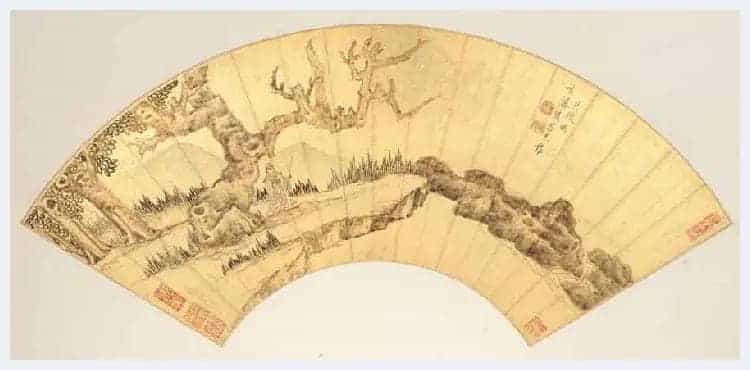 明代陈洪绶《林亭清话图》扇面赏析_第7张