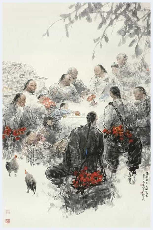 王明明作品《清溪渔隐图》您一定没见过_第4张
