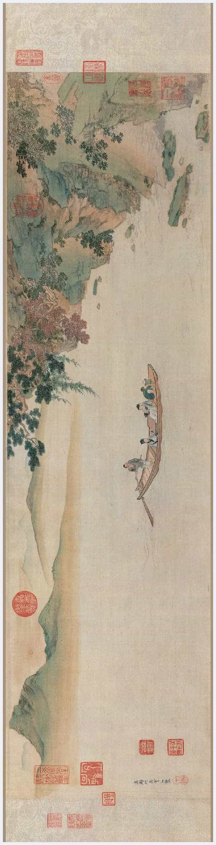 仇英《赤壁图卷》 图赏_第2张