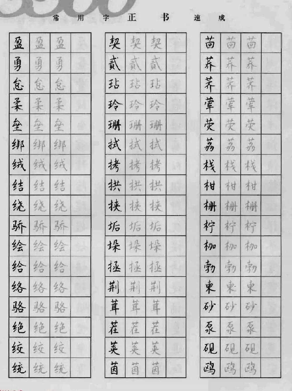 上海钱沛云钢笔字帖《3500常用字正书速成》_第40张