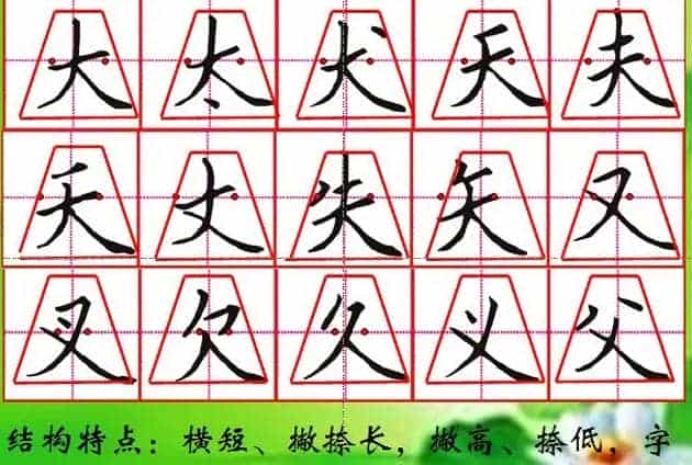硬笔书法教学:钢笔字书写规律与口诀_第6张