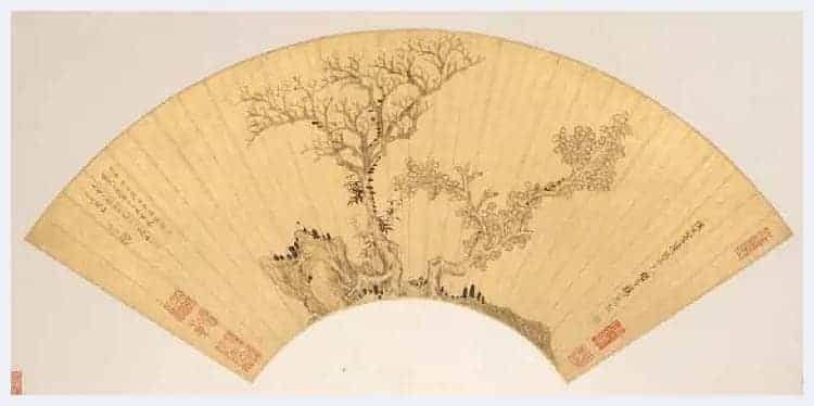 明代陈洪绶《林亭清话图》扇面赏析_第2张