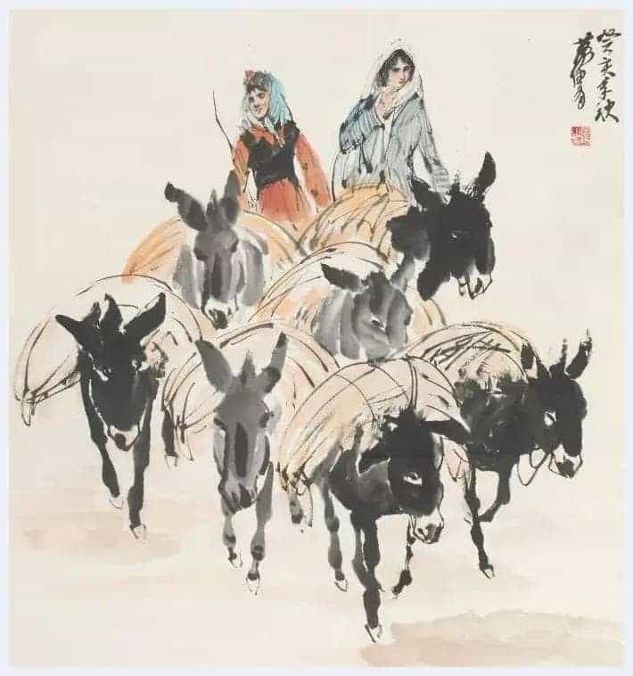 黄胄高清作品欣赏，喜欢书画者不可错过！_第17张