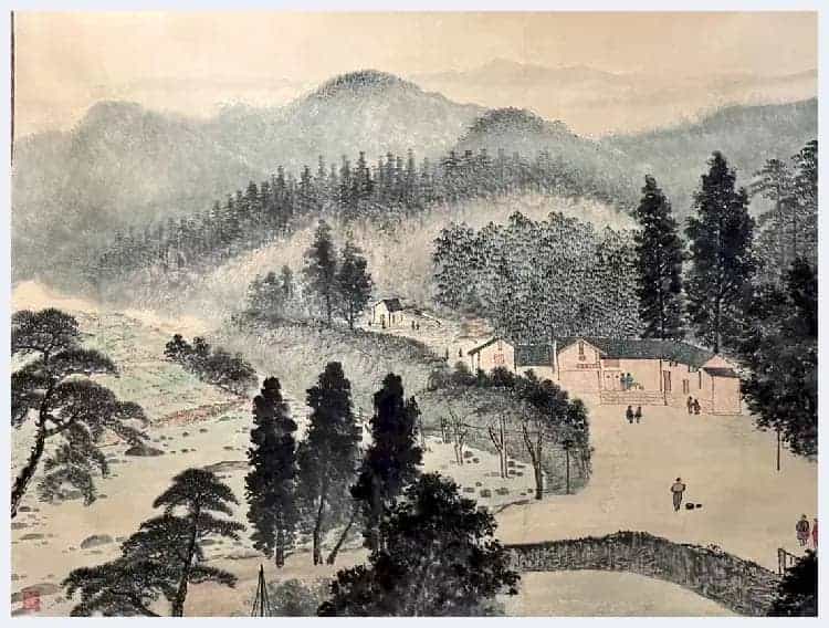 傅抱石丈二《韶山诗意》馆级钜制_第2张