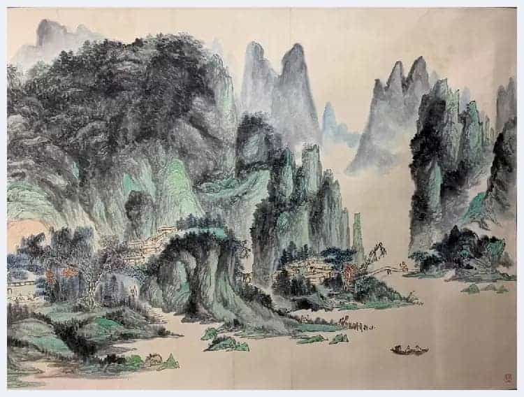 黄宾虹馆级巨献《镜湖山景图》震撼登场!_第3张