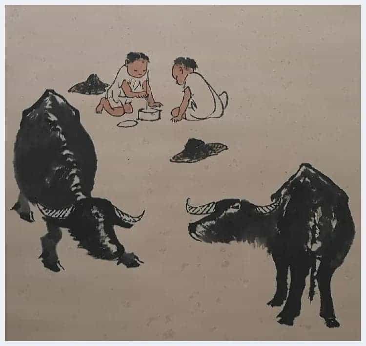 李可染作品《牧牛图》晚年精品佳作_第4张