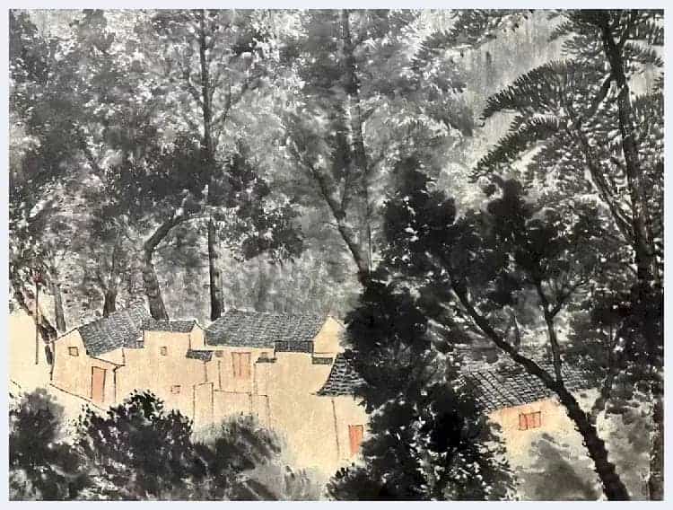 傅抱石丈二《韶山诗意》馆级钜制_第6张