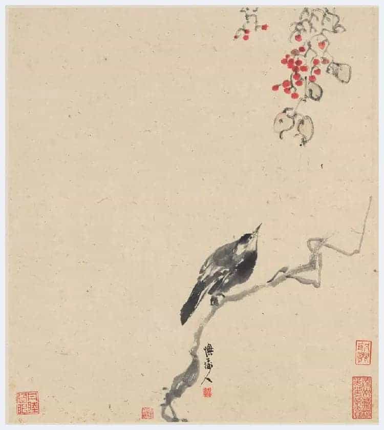 李鱓花鸟册页欣赏_第7张