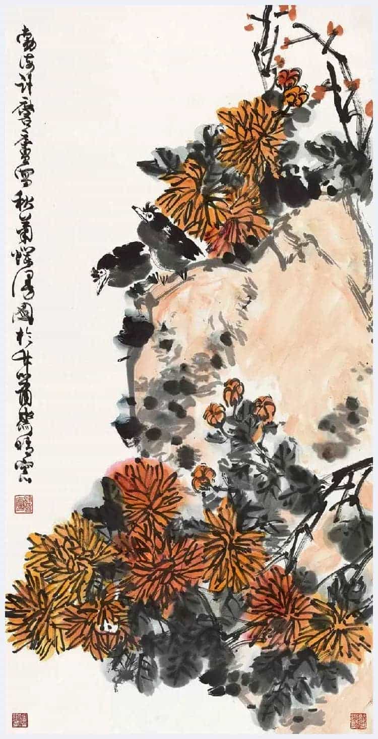 许麟庐写意花鸟作品欣赏_第18张